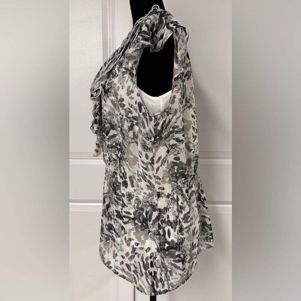 Covington Ruffle Front Button Down Blouse - image 2